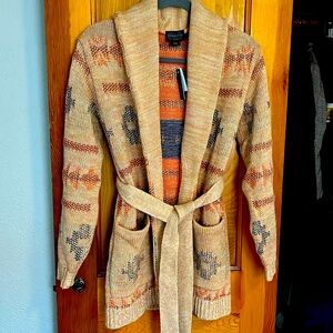 NWT Pendleton Monterey Belted Cardigan